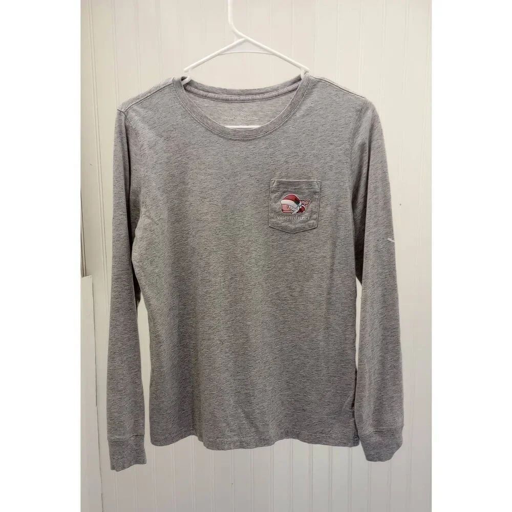 Vineyard Vines youth Christmas long sleeve t-shirt